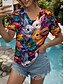 ieftine Tricou de Paște-Paște Pentru femei Bluză Floral Grafic Animal Casual Manșon scurt În V Topuri obișnuite Zilnic Imprimeu Curcubeu Vară Primăvară