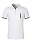 cheap Men&#039;s Classic Polo-Men&#039;s Polo Golf Shirt Business Casual Classic Short Sleeve Fashion Basic Solid Color Color Block Side Pockets Front Zipper Summer Spring &amp;  Fall Regular Fit White Navy Blue Khaki Light Blue Polo