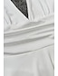 abordables Robes de Diplôme-Femmes Mini Robe Robe Blanche Robe de remise des diplômes Mode Extérieur Anniversaire Remise des Diplômes Coupe régulière Uni Sans manches Col Halter Noir Blanche Rouge Été