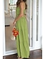 economico Abiti da festa-Per donna Abito Midi Abito Bianco Abito da laurea Abito Sottoveste Moda Moderno Compleanno Ferie Data Vestibilità regolare Semplice Senza Maniche Spalline sottili Bianco Verde chiaro Arancione Estate