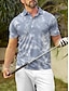 preiswerte Oberteile-Herren poloshirt Blau Kurzarm Shirt Golfkleidung, Kleidung, Outfits, Kleidung