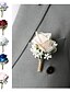 billige Bryllupsdragter-Mænds bryllupsbuketter blå lyserød hvid sommer buket til brudgommen og forlovere blomst accessories fest jakkesæt dekorationer