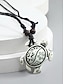 abordables Joyas para hombres-"Collar con colgante de tortuga marina tribal para hombre: cadena de cuerda de cuero vintage hecha a mano, joyería de estilo bohemio para playa, vacaciones y ropa informal"