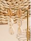 abordables Pendiente de mujer-&quot;Aretes colgantes con forma de cola de sirena: aretes colgantes inspirados en el océano con detalles de perlas, joyas elegantes y livianas para mujeres, perfectas para atuendos de playa, verano y vacaciones&quot;