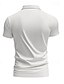 preiswerte Klassisches Poloshirt für Herren-Herren Golfshirt Piqué-Poloshirt Geschäft Lässig Revers Kurzarm Mode Basic Einfarbig Texture Knöpfe Sommer Frühling &amp; Herbst Normale Passform Dunkelbraun Weiß Hellgrau Grün Khaki Hellblau Golfshirt