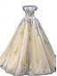 preiswerte lässige Brautkleider-Hochzeitskleider Ballkleid Off Shoulder Ärmellos Sweep  Brush Zug Satin Brautkleider mit Falten Applikationen