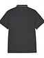 abordables Polo élite pour-Homme Polo Travail Rue Classique Manche Courte Vacances Mode Couleur Unie Rayé Boutons Rayure-garniture Été Printemps Noir Blanche Gris clair Polo