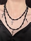 abordables Collares y colgantes-Mujer Collares Punk y gótico Calle Geometría Collares