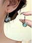 abordables Pendiente de mujer-Pendientes colgantes de libélula Intage para mujer: pendientes bohemios chapados en oro con cuentas de vidrio azul, joyas inspiradas en la naturaleza para ocasiones informales, fiestas y regalos.
