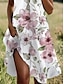 preiswerte Blumenkleid-Womens Mini Kleid A Linie Kleid Lässiges Kleid T Shirt Kleid Tee Kleid Strandkleid Stylisch Lässig Urlaub Lässig Täglich Reguläre Passform Floral Grafik Kurze Ärmel Rundhalsausschnitt Hellrosa Sommer