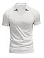 preiswerte Klassisches Poloshirt für Herren-Herren Golfshirt Piqué-Poloshirt Geschäft Lässig Revers Kurzarm Mode Basic Einfarbig Texture Knöpfe Sommer Frühling &amp; Herbst Normale Passform Dunkelbraun Weiß Hellgrau Grün Khaki Hellblau Golfshirt