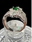 economico Anelli da donna-anello vintage da donna con corona di smeraldi: eleganti gioielli di ispirazione reale per fidanzamenti, matrimoni e occasioni speciali