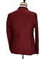 abordables Costumes de mariage-Costumes de mariage pour hommes noir bordeaux mode affaires unis taille standard 2 pièces à double boutonnage