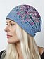 זול כובעי נשים-כובע כפה קל משקל נושם לנשים - כובע מרושל בהדפס פרחוני, כיסוי ראש אלסטי רך, יכול לשמש כגמלון צוואר ללבוש קז'ואל, חוצות וכימותרפיה
