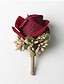 billige Bryllupsdragter-Mænds bryllupsbuketter blå lyserød hvid sommer buket til brudgommen og forlovere blomst accessories fest jakkesæt dekorationer