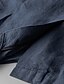 billige Herre Elite Ydertøj-Herre Blazer i hør Jakkesæt Bryllup Jubilæum Ferierejse Elegant Neutral Forår &amp; Vinter Bomuld Linned Helfarve Knapper comfy Enkeltbrystet med én knap Blazer Hvid Navyblå Beige Grå