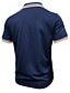 preiswerte Klassisches Poloshirt für Herren-Herren Golfhemd Golf Poloshirts Arbeit Casual Kargen Kurzarm Basic Modern Farbblock Streifen Patchwork Knopf Frühling Sommer Regular Fit Schwarz Weiß Marineblau Khaki Hell Gray Armeegrün Golfhemd