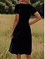 ieftine Umor și citate rochie-rochie mini god pentru femei rochie tricou rochie în linie rochie de vară vacanță ocazională de zi cu zi regulată cu mânecă scurtă gât negru alb roz albastru vară primăvară