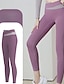abordables Leggings et collants de yoga-Pantalon de yoga Leggings de yoga Femmes Yoga Entraînement en salle Pilates Collants Taille haute Spandex Des sports Tenues de Sport Élastique Mince Brun claire Noir