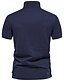 cheap Men&#039;s Elite Polo-Men&#039;s Polo Knit Polo Sweater Formal Work Turndown Short Sleeve Floral Buttons Printing Spring Denim Blue White Navy Blue Green Khaki Light Blue Polo