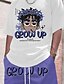 お買い得  メンズプリントTシャツセット-男性用 ３Ｄカトゥーン テキスト / 数値 2個 ティーセット 夏のトップス 半袖 ショートパンツ クルーネック スポーツ カジュアル アウトドア スポーツ 日常 3Dプリント 夏 ホワイト グリーン