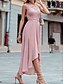 billiga Under 129,99 USD-Klänning Brudmödrarsklänning Bröllopsgäst Elegant Avslappnad Rund hals Gulvlång Polyester Ärmless med Spets