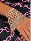 economico Bracciale da donna-braccialetto a catena con strass da donna – guanto con frange di cristallo di lusso per feste, matrimoni ed eventi serali