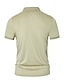 preiswerte Klassisches Poloshirt für Herren-Herren Poloshirt aus Seiden-Baumwoll-Mischgewebe, Strick-Polopullover, Business-Casual, Revers, kurze Ärmel, formell, einfarbig, Knöpfe, Sommer, Schwarz, Felsgrün, Hellgrün, Marineblau, Dunkelgrau, Grau