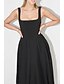 abordables Robes de Diplôme-Femmes Robe Midi Robe Blanche Robe de remise des diplômes Robe Nuisette Mode Anniversaire Remise des Diplômes Date Coupe régulière Uni Sans manches Bretelles spaghetti Noir Blanche Été