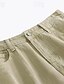 billige Herre Elite Bukser-Herre Chino bukser Knapper Lomme Rett ben Helfarge Full lengde utendørs Feriereise Avslappet Elegant Ferie Lys kaki Svart Mikroelastisk
