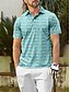 abordables Hauts-Homme T-shirt POLO Bleu Manche Courte Top Tenue de golf Vêtements Tenues Porter des vêtements