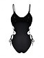 ieftine Costume Întregi-Costume de baie pentru femei costum monokini cu o piesă costume de baie fără spate controlul abdomenului talie înaltă subțire vacanță îmbrăcăminte de plajă solid color decolteu în formă de U fără
