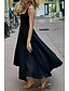 abordables Robes de Diplôme-Femmes Robe Midi Robe Blanche Robe de remise des diplômes Robe Nuisette Mode Anniversaire Remise des Diplômes Date Coupe régulière Uni Sans manches Bretelles spaghetti Noir Blanche Été