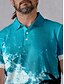 abordables Hauts-Homme T-shirt POLO Bleu Manche Courte Top Tenue de golf Vêtements Tenues Porter des vêtements