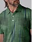 abordables Hauts-Homme T-shirt POLO Vert Manche Courte Top Tenue de golf Vêtements Tenues Porter des vêtements