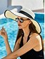 billiga Kvinnors hattar-elegant solhatt med bred brätte för kvinnor – sommarhatt i stråhatt med svart rosett, UV-skydd, hopfällbar floppy hatt för semester, trädgårdsfester och utomhusresor