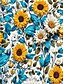 ieftine Tricouri Damă-Pentru femei Tricou Topuri de vară Floral Grafic Clasic Casual Manșon scurt Stil Nautic Crop Tops Zilnic Sfârșit de săptămână Imprimeu Curcubeu Vară Primăvară Toamnă