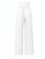 economico Pantaloni in lino e cotone semplici-Pantaloni ampi in cotone e lino da donna A tinta unita Chinos Pantaloni baggy Basic Casual Lunghezza intera Vita alta Semplice Fascia elastica Comodo Morbido Confortevole Micro-elastico All&#039;aperto