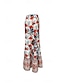 ieftine Fuste grafice-Pentru femei Fustă Modă Boho Maxi Talie Medie Fuste Floral Imprimeu Micro-elastic Stradă Ieșire Roșu-aprins Vară Poliester