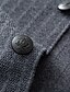tanie Męska elitarną odzież wierzchnia-Męskie Marynarka Sweter płaszcz Szkoła Formalny Ślub Elegancja Ciepłe Wiosna Jesień Wełna Nylon Jednokolorowe Żakard Wiele kieszeni Wygodne Pojedynczy biust Dwuprzyciskowy Blezer Czarny Ciemnoszary