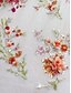 abordables Robes de cocktail-Robes de cocktail A-Line dentelle florale en sequins robe élégante mariage formel longueur thé manches 3/4 robe en satin avec volants