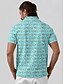 abordables Hauts-Homme T-shirt POLO Bleu Manche Courte Top Tenue de golf Vêtements Tenues Porter des vêtements