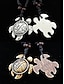 abordables Joyas para hombres-"Collar con colgante de tortuga marina tribal para hombre: cadena de cuerda de cuero vintage hecha a mano, joyería de estilo bohemio para playa, vacaciones y ropa informal"