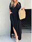 ieftine Rochii florale-Pentru femei Rochie Lunga Rochie Maxi Rochie albă Rochie casual Rochie leagăn Rochie de vară Modă Modern Zilnic Concediu Plajă Fit regulat Simplu Manșon scurt În V Vișiniu Bleumarin Maro Caisă Vară