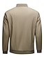 abordables Vêtements d&#039;extérieur élites pour hommes-Homme Veste Légère Entraînement Extérieur Coupe-vent Zip Up Avec Poches Printemps Automne Couleur Unie Élégant Vacances Col montant Noir Rouge foncé bleu marine Kaki Veste