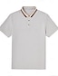 preiswerte Herren Elite Polo-Herren Polo Strick-Polopullover Formell Arbeit Umlegekragen Kurzarm Einfarbig Farbblock Frühling Schwarz Weiß Hellgrün Grau Polo