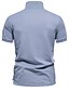 cheap Men&#039;s Elite Polo-Men&#039;s Polo Knit Polo Sweater Formal Work Turndown Short Sleeve Floral Buttons Printing Spring Denim Blue White Navy Blue Green Khaki Light Blue Polo