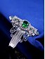 economico Anelli da donna-anello vintage da donna con corona di smeraldi: eleganti gioielli di ispirazione reale per fidanzamenti, matrimoni e occasioni speciali