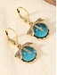 abordables Pendiente de mujer-Pendientes colgantes de libélula Intage para mujer: pendientes bohemios chapados en oro con cuentas de vidrio azul, joyas inspiradas en la naturaleza para ocasiones informales, fiestas y regalos.