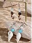 abordables Pendiente de mujer-&quot;Aretes colgantes con forma de cola de sirena: aretes colgantes inspirados en el océano con detalles de perlas, joyas elegantes y livianas para mujeres, perfectas para atuendos de playa, verano y vacaciones&quot;